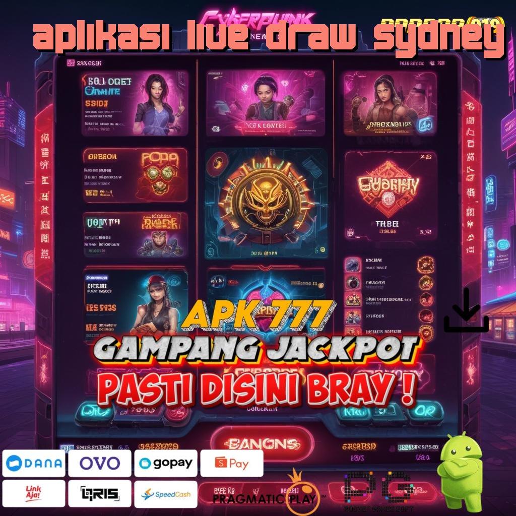 APLIKASI LIVE DRAW SYDNEY | peluang menang besar (Versi New) baru pasti untung! kaya putar