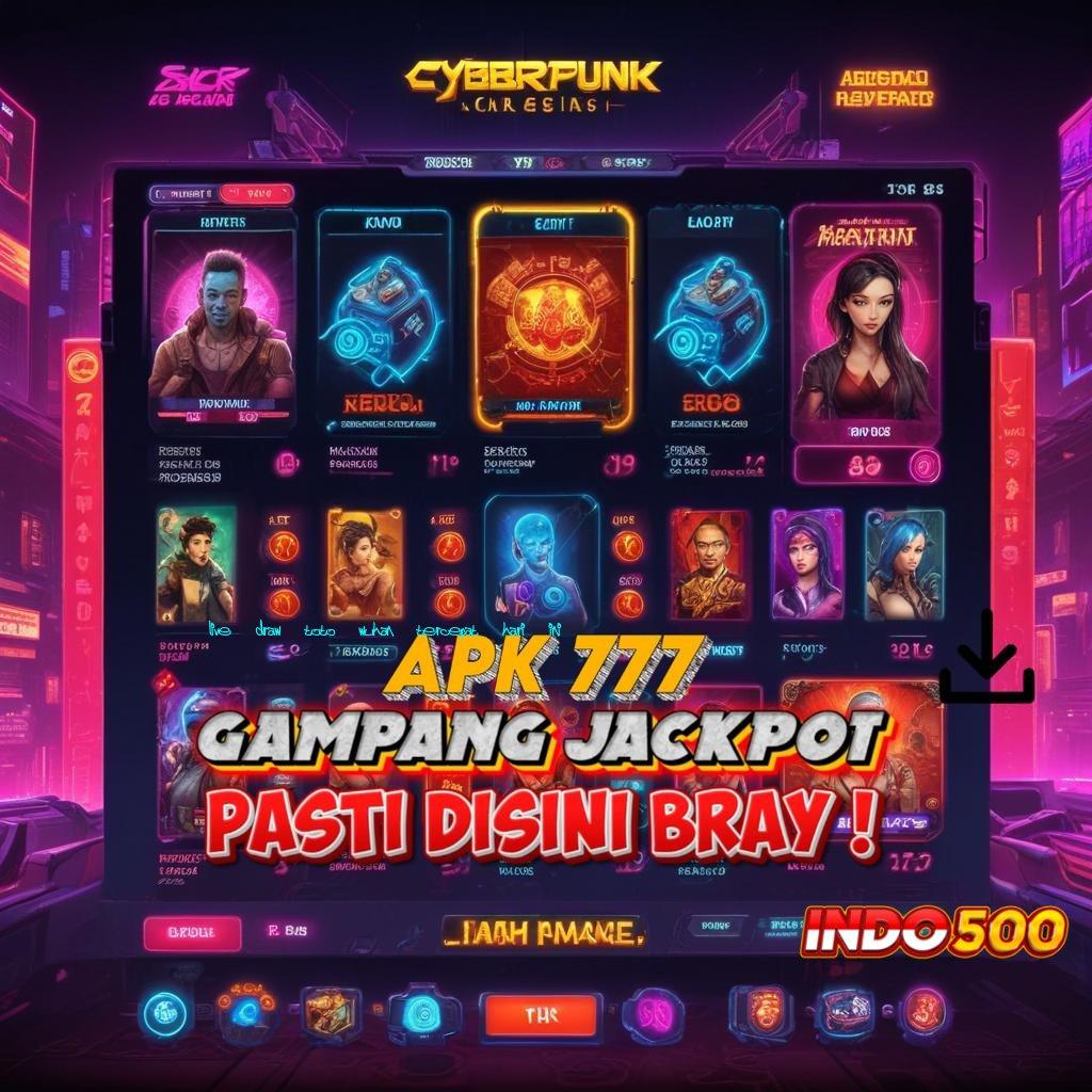 LIVE DRAW TOTO WUHAN TERCEPAT HARI INI Langsung Coba Slot Baru Winrate Tinggi Dijamin